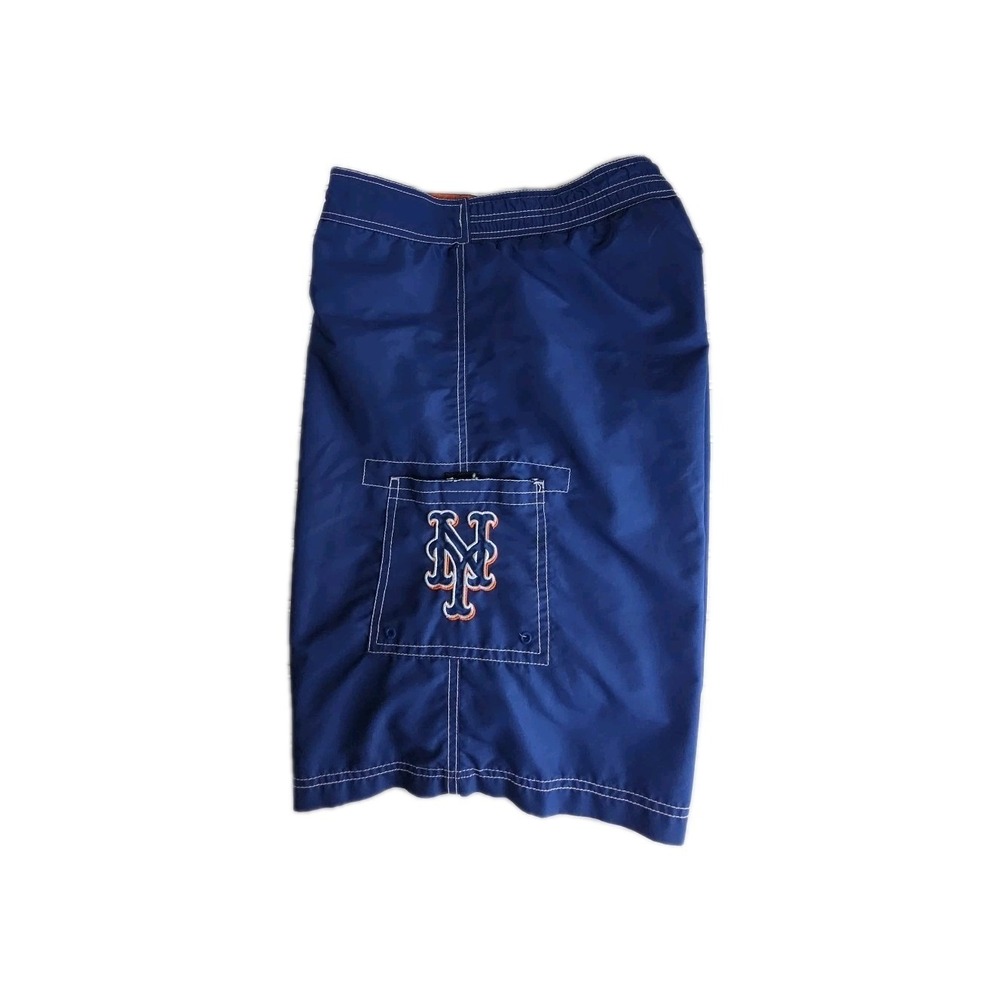 New York Mets Swim Trunks Men Large Blue Board Shorts G-III Genuine‎ Merchandise